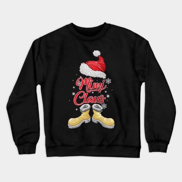 Santa Mimi Claus Merry Christmas Matching Family Group Crewneck Sweatshirt by Terryeare